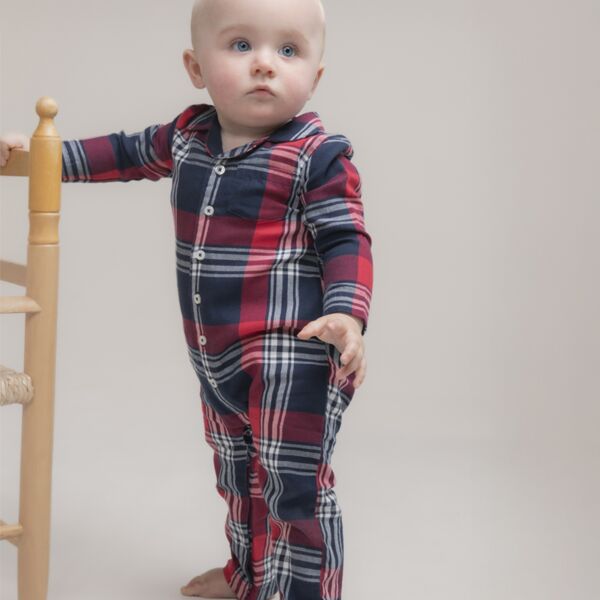 Larkwood Baby/Toddler Tartan All In One Thumbnail