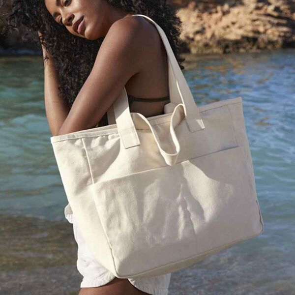 Westford Mill Double Handle Cargo Pocket Tote Bag Thumbnail