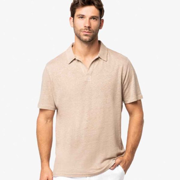 Spasso Linen Polo Shirt Thumbnail